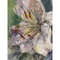 White Lily art. Fragment of a close-up Flowers painting.