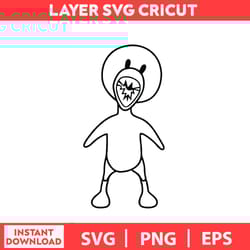 dibujos para colorear de amigos angry raibow friends bundle rainbow friends svg, eps, png digital fille