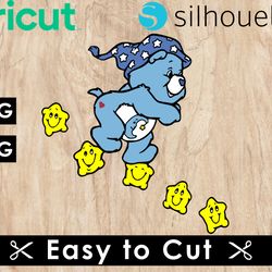 care bears svg files, care bears png files, vector png images, svg cut file for cricut, clipart bundle