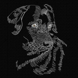 Dog, Labrador Machine Embroidery Design, Face Pattern, Pedigree Dog Labrador Retriever, Realistic Cute Dog, Light Design