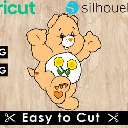 care bears svg files, care bears png files, vector png images, svg cut file for cricut, clipart bundle