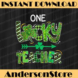 one lucky teacher png school st patrick is day, st patrick is day leopard shamrock png, st.patricks day teacher png