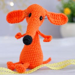 PDF Crochet pattern dog dachshund