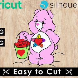care bears svg files, care bears png files, vector png images, svg cut file for cricut, clipart bundle