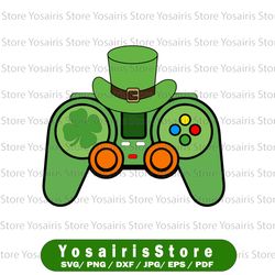 video game gaming st patricks day gamer boys st. patty's day svg png cricut sublimation digital download