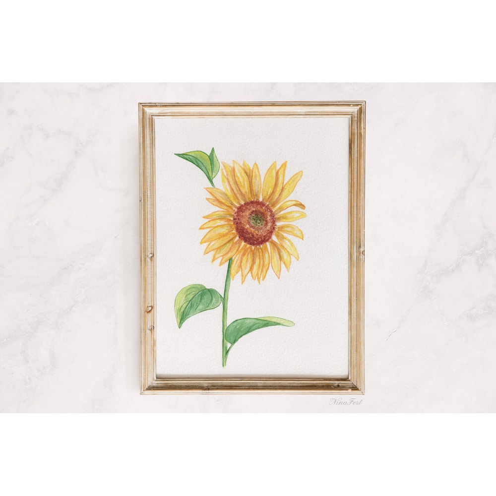 Sunflower_NinaFert_Etsy_framed.jpg