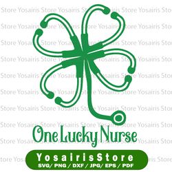nurse st. patrick's day svg, stethoscope svg, shamrock stethoscope, st. patrick's day medical svg, nurse svg