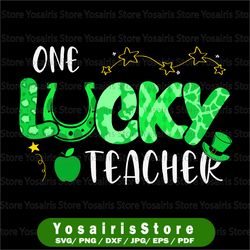 saint patricks one lucky teacher png, saint patricks png, lucky png, st. patricks day, teacher png, sublimation design,