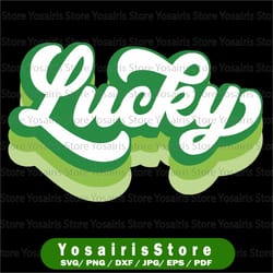 lucky svg, lucky png, retro lucky svg, retro svg, lucky retro svg, st. patty's svg, st. patrick's day svg