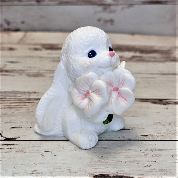 Bunny with flowers soap 2