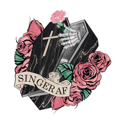 singer af coffin valentine sublimation, valentine png
