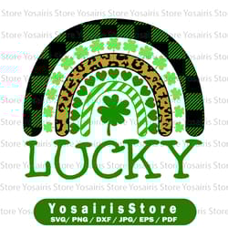 shamrock png - st patricks day png - lucky png - rainbow png - lucky me png - irish png - leopard print png - kiss me pn