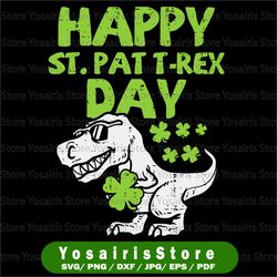 happy st patricks day dinosaur t-rex png, lucky saurus png, st patrick's dinosaur png, st patricks day png