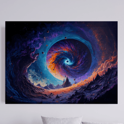 surreal space wall art space wall canvas space framed art space print space poster space art