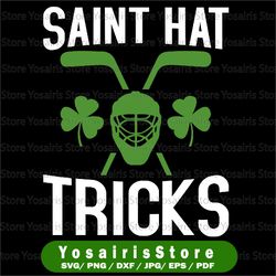 St. Patrick's Day SVG, Saint Hat Tricks PNG, Field Hockey, Lover Sports, Green Sticks, Happy St Patrick's Day