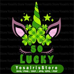 unicorn png, so lucky png, saint patricks day png, lucky clover png, shamrock png, sublimation instant download