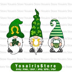 st patricks day gnomes clipart sublimation designs download, shamrock clipart, gnomes png
