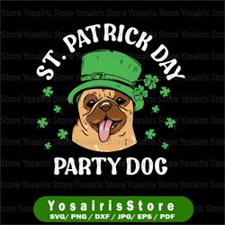 St Pick's Day Party Dog PNg, Sublimation, PNG, Dog, Bull Dog PNG,