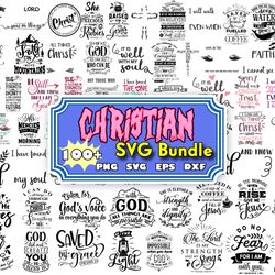 100 christian svg, christian svg bundle, faith svg, religious svg, bible verse svg, god, jesus, scripture, svg files for