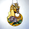 Stained Glass Dragon Dreamcatcher Moon Lotus Flower Ornament Dragon Suncatcher Stained Glass Panel Suncatcher 1
