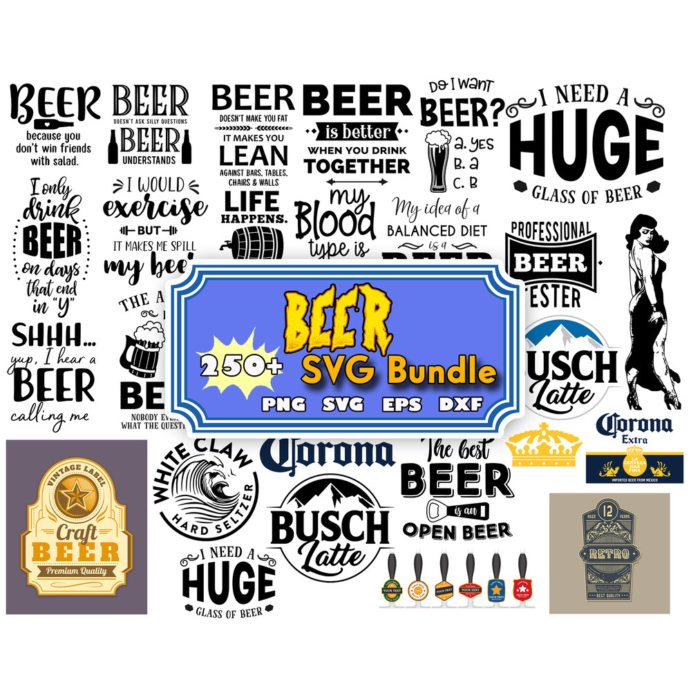 250 BEER LOGO SVG BUNDLE, Beer Clipart Bundle, Beer Svg for Cricut, Beer svg.jpg