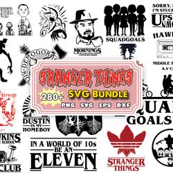 280 bundle stranger things silhouette svg file, stranger things svg