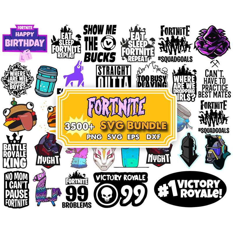 3500 Bundle Fortnight SVG , Gamer svg file , svg Cricut gamer file , fortnight svg , instant download.jpg