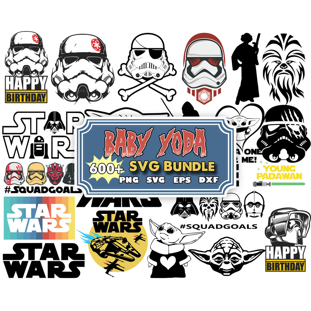 600 Bundle Baby Yoda Svg Layered Item, Clipart, Cricut, Digital Vector Cut File.jpg