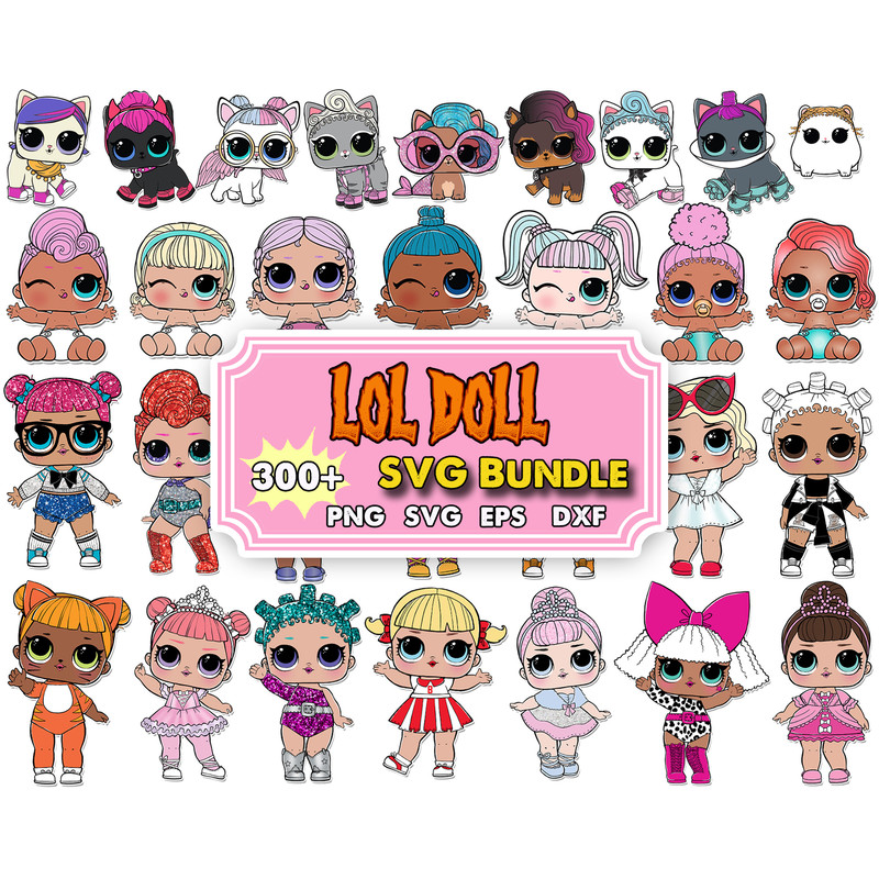 Mega Baby dolls Bundle svg, files Baby dolls svg eps png.jpg
