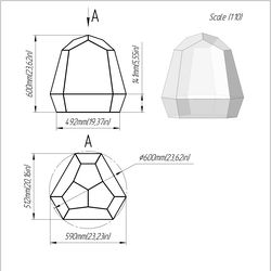 project 402. stained glass printable pattern. brillant3d