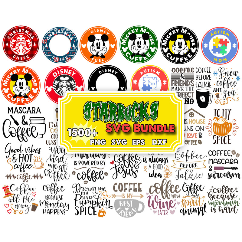 1500 Starbucks bundle svg, Starbucks cup wrap bunlde svg, Starbucks logo svg, Svg for cricut.jpg