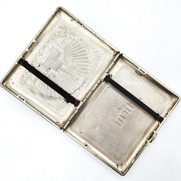 7 Vintage USSR Cigarette Case Box Exhibition of Achievements of National Economy 1960s.jpg