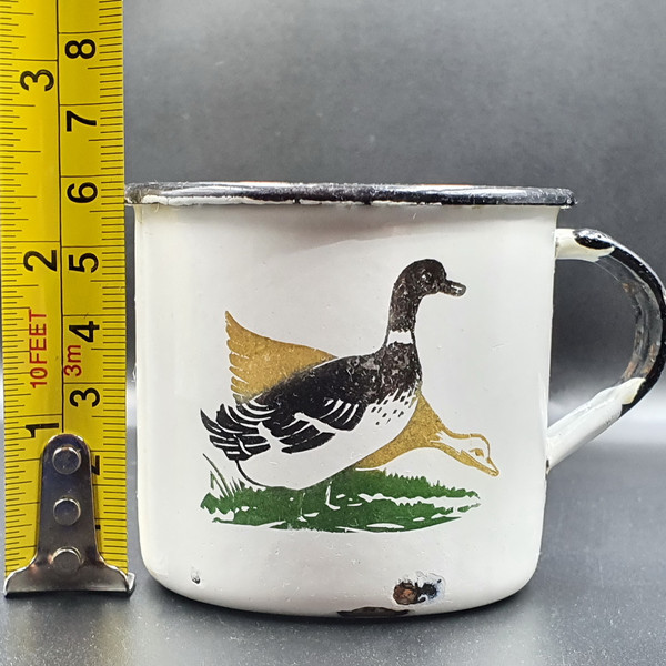 12 Enamel children's cup and saucer Geese USSR 1960s.jpg