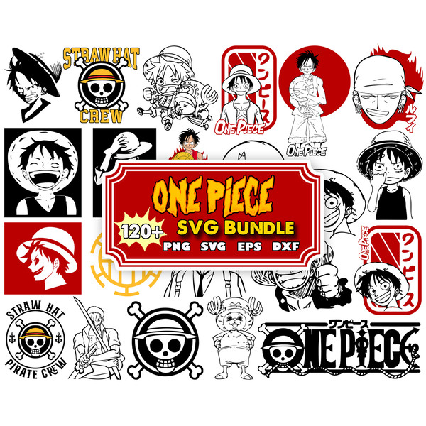 One Piece Bundle ,svg,png,eps,dxf one piece bundle, luffy sv