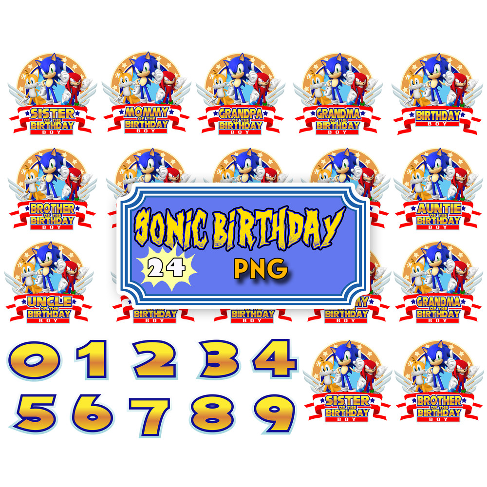 Sonic the Hedgehog Birthday Png, Sonic Birthday Party Png, Birthday Family  Png Digital.jpg