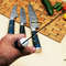 4 Pcs Custom Handmade Damascus Steel Chef Knife Set Kitchen Knives Set With Roll Bag, Handmade Knives, Custom Knife Set 5.jpg