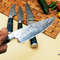 4 Pcs Custom Handmade Damascus Steel Chef Knife Set Kitchen Knives Set With Roll Bag, Handmade Knives, Custom Knife Set 6.jpg