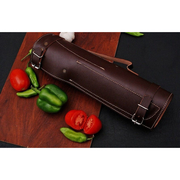 4 Pcs Custom Handmade Damascus Steel Chef Knife Set Kitchen Knives Set With Roll Bag, Handmade Knives, Custom Knife Set 7.jpg