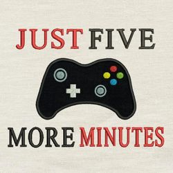 just five embroidery design 3 sizes reading pillow-instant d0wnl0ad