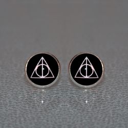 Harry Potter Earrings, Deathly Hallows earrings