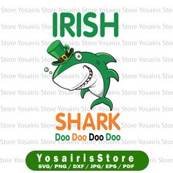 irish shark doo doo doo st patrick's day - cut file for silhouette and cricut, vg files for cricut, st patrick svg,