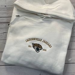 Jacksonville Jaguars 1995 Embroidered Unisex Shirt, Jaguars NFL, America Football, NFL Embroidery Hoodie, NFL SweatShirt