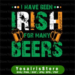 st patricks day png, i've been irish for many beers, drinking png, shamrock, lucky st pattys day png
