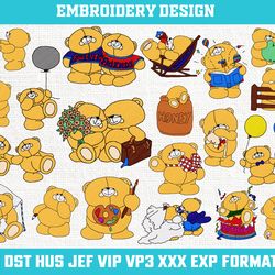 Bears Machine Embroidery Design, bear Embroidery Design,  Bear Embroidery, Disney Embroidery File 4x4 size