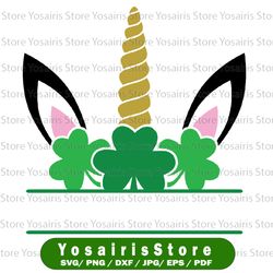 personalized name st patrick's day unicorn svg, unicorn svg, st patrick's day svg, shamrock unicorn svg