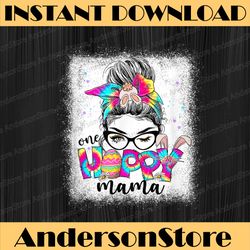 one hoppy mama bunny easter egg tie dye messy bun easter day png, happy easter day sublimation design