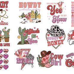 12 files of western valentine png happy valentines day sublimation bundle png