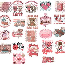 32 png of retro valentines happy valentines day bundle sublimation design