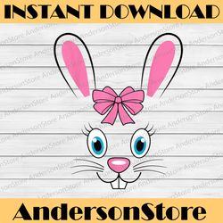cute easter bunny face funny happy easter day easter day png, happy easter day sublimation design
