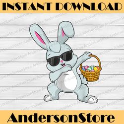 dabbing rabbit easter day eggs dab easter day png, happy easter day sublimation design